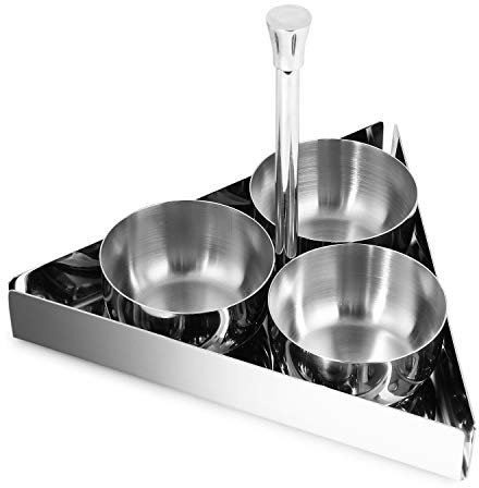 Zap Impex Pentola in acciaio inox indiano per cetrioli e spezie