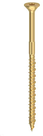 VIS PRO TPS pour structures portantes en bois, TORX 6,0 x 80 mm, zingué jaune, 100 pièces