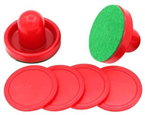 1 Satz Kugelkopf Ersatz Für Torgriffe Drücker Teile Für Airhockey Filzgleiter Für Airhockeyschläger Eishockey-Power-drücker Air-Hockey-paddel Hockey-Teile Runden Filzunterlage Harz