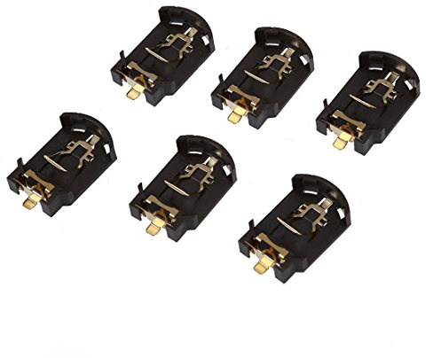 6 Stueck Kunststoffgehaeuse CR2032 Knopfzelle Batterie Halter Kasten