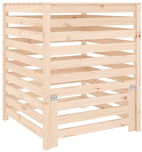 vidaXL Compostiera 82,5x82,5x99,5 cm in Legno Massello di Pino