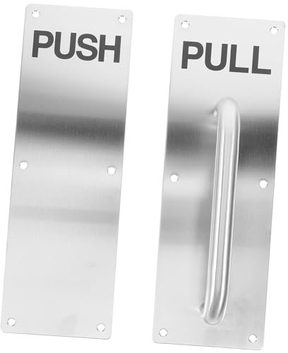 Homoyoyo Tür-druck Zieh-platte Aus Edelstahl Push-pull-platte Für Innentüren Und Ladenfronten Großflächige Türplatte Für Einfaches Öffnen Und Schließen Robust Und Rostfrei Für Terrassentür