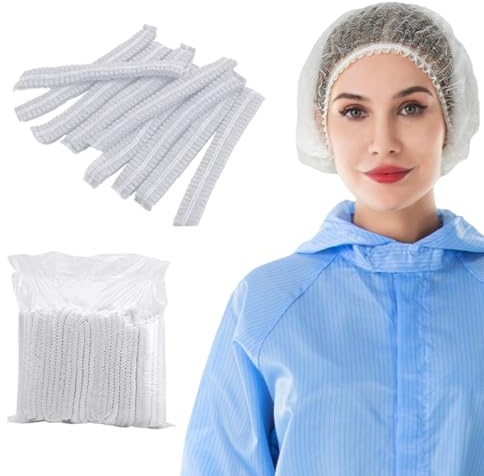 RDNKVB 30pcs retine per Capelli monouso Circonferenza retine monouso per la Cucina, cuffietta Come Accessorio Medico Copricapo Retina per Capelli monouso per Uomo Donna