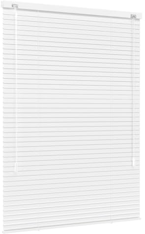 Jalousiescout Lightless Jalousie Aluminiumjalousie, Verdunkelungsrollo, Innovative Verdunkelungstechnik, Sichtschutz, ohne Bohren, 70 x 200 cm (BxH), Weiß matt