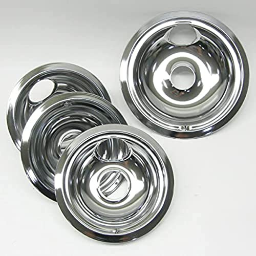 Ash till WB314 for GE Range Burner Bibs Chrome Bowls Pans 1 of WB31M15 3 of WB31M16