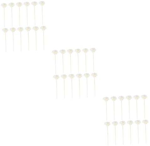 STOBAZA 36stücke Blütenförmige Duftstäbchen Für Aromatherapie Weiße Rattan Sticks Für Raumduft Und Dekoration Für Zuhause Spa Und Büro