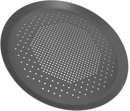Cabilock Teglia Per Pizza Rotonda Maglie Fini Teglia in Lega Di Alluminio Perforati Per Cottura Uniforme Facile Da Pulare e Antiaderente
