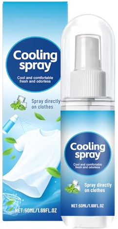 Spray di raffreddamento per vestiti, vestiti di raffreddamento del corpo spray, liquido rinfrescante e rilassante portatile portatile per caldo, adatto a una femmina maschile e adolescenti