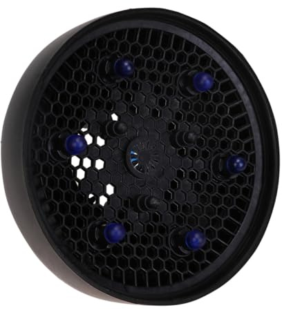 Silikon Haartrockner Diffusor Faltbar für Salon und Zuhause Schwarz | Auseinandernehmbar, Formstabil und Robust, Geeignet für Heimfrisur Sowie Friseursalon, in Schwarz