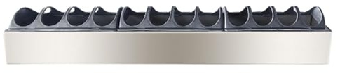 Kuntesetty Futtertrog Hühnerfuttertrog Geflügeltränke Aus Edelstahl Gänsefutterautomat Kükenfutterrinne Minimiert Futterverschwendung für Volieren Und Bauernhöf, 60 cm X 11 cm X 4.5