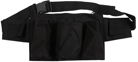 BOGEEL Restaurant Cleaner Waiter Waist Belt Tool Bag with Pockets Dining Tool Storage Bag Hotel Storage
