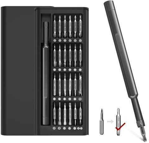 50-in-1 Precision Screwdriver Set, Magnetic Mini Tool Kit with Torx Hex for Laptop iPhone PS5 Xbox Switch Glasses Watch Ring Doorbell Electronic Phone Repair Tool Kit, Small Gadgets Gifts for Men