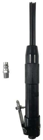 Mini removedor de óxido con aguja, 12 piezas, 3 mm, pistola escoria soldadura pala neumática y conector entrada aire 1/4