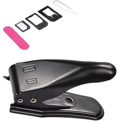 Chenxi Studio Utensile da taglio per schede Taglierina multifunzione Facile da usare Accessori per smartphone Strumento da taglio multifunzione portatile con perno di espulsione e adattatore Accessori