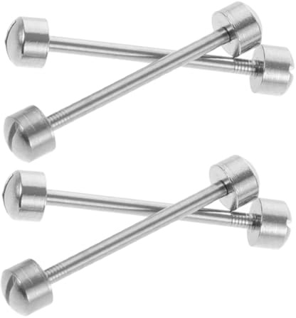 TOGEVAL Varillas de Conexión de Acero para Correa de Reloj 18 Mm, 4 Piezas, Pasadores de Tornillo para Reparación de Relojes, Kit de Herramientas para Relojeros, Accesorios