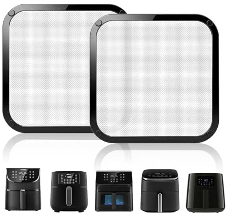 2 Stück Spritzschutz für Co so-ri Turbo Tower 10,8L Passend für Co-so ri Airfryer (5,5 L-6.2L) und für Ph ilips HD9285/91 (7,2 L) & HD9270/91 (6,2 L) Wiederverwendbares Magnetisches Airfryer Zubehör