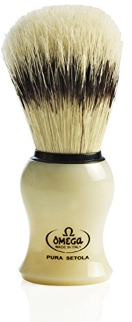 Omega 80266 Rasierpinsel, echte Borste