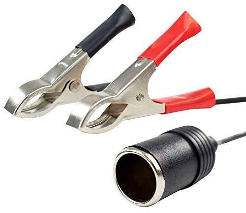 Adattatore presa accendisigari TRIXES da 12 V con pinze per batteria auto