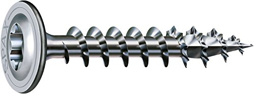 SPAX Holzbauschraube, 8,0 x 50 mm, 50 Stück, T-STAR plus, Tellerkopf, Vollgewinde, 4CUT, WIROX P5J, 0251010800505