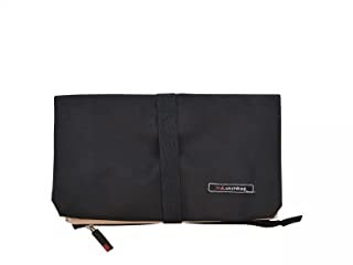 IRIS B Bolsa Porta Alimentos Snack Bag Soft, Negro y Crema