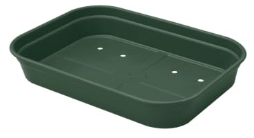 Elho Green Basics Grow Tray 36 - Accessori per Interno Esterno Coltura E Raccolta Accessori - Ø 36.0 x H 6.3 cm - Leaf Green