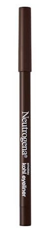Neutrogena Smokey Kohl Eyeliner with Antioxidant Vitamin E, Water-Resistant & Smooth-Gliding Eyeliner Makeup, Dark Brown, 0.014 oz