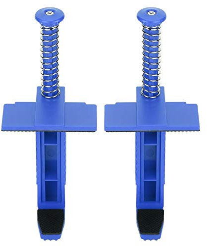 2pcs Brick Line Runner Wire Drawer Bricklaying Tool Trowel Fixer for Building Construction,17cm Brick Liner Clamps (Blue)
