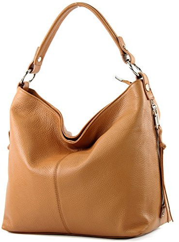 modamoda de - Ital Shopper Sac à bandoulière en cuir grande T160