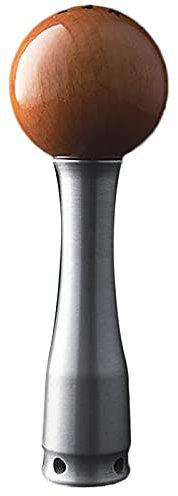 Pommeau De Levier De Vitesse Rétro en Bois Massif, Levier De Vitesse Étendu À 5 Vitesses Manuelles, Tête D'engrenage Modifiée avec 3 Adaptateurs pour La Plupart des Véhicules SUV,A,150mm