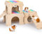 Meerschweinchenversteck Meerschweinchenhaus mit Treppe und Matten Extra großes Meerschweinchenschloss Abnehmbare Verstecke für Kleintiere Holz Meerschweinchen Lebensräume mit Mehreren Türen und