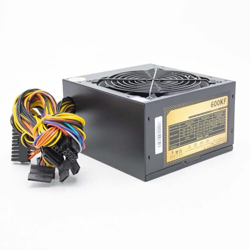 SIMPLETEK - Unité Alimentation pour Ordinateur Fixe ATX 400W PSU Noir 4+4 6+2 20 + 4 Broches SATA IDE Contrôle Température Intelligent