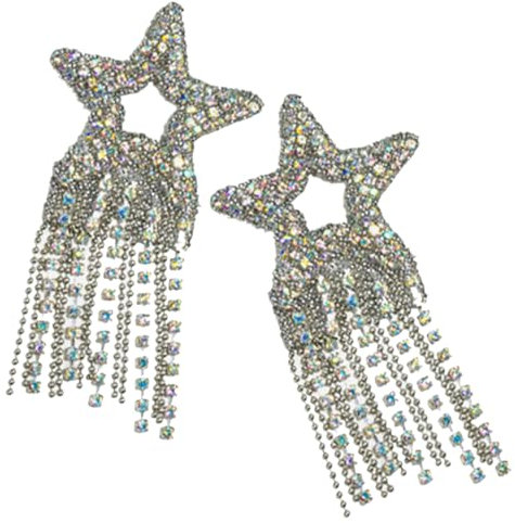 NUOBESTY 2stücke Strasssteine Zum Aufbügeln Sternförmige Applikationen Diy Für Kleidung Taschen Bling Flicken Zum Reparieren Von Kleidungsstücken Patch Für Bastelprojekte