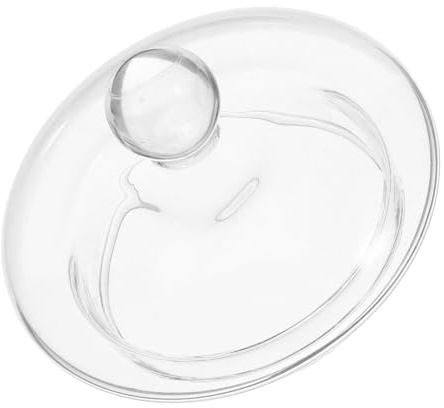 Milisten Deckel der Wasserkrugdeckel aus Glas Austausch des Teekannendeckels Zubehör für Teekannen aus Glas Teekannenzubehör Hohes Borosilikat Glasabdeckung Teezubereiter Leck
