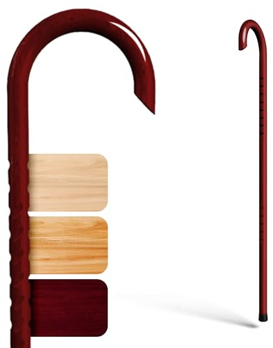 Cane Masters Gehstock & Personenschutz, Hickory, Purpurrot, 94 cm