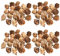 FSSTUD Lot de 150 mini pommes de pin de 1 à 2 cm pour sapin de Noël, décoration de maison, table et automne