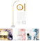 Supporto regolabile per arco di palloncini da 2,7 m, kit per arco a mezzo palloncino con base per pavimento (oro)