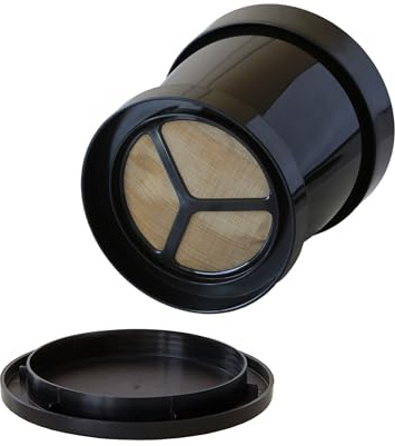 Finum Coffee Sprinter - Filtro permanente de café para una taza - Filtro permanente con tejido de acero inoxidable - Filtro de taza para viajes y hogar, 9,5 x 9,5 x 10,5 cm (2)