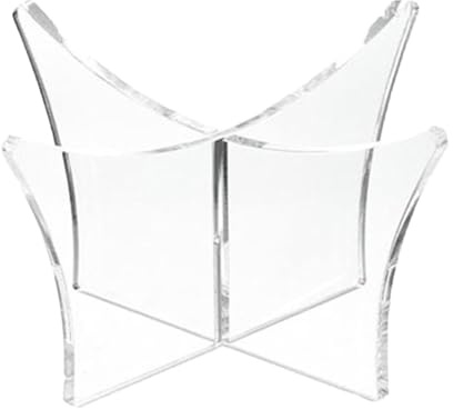 Supporto per palloni da calcio in acrilico, trasparente, supporto per palla da bowling, design antiscivolo per calcio, basket