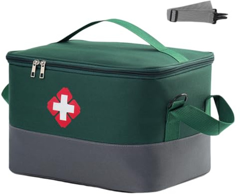 Bärbart första hjälpen-set Asudaro S/M/L 1/3 st husapotek Oxford-tyg nödförnödenheter väska med stor kapacitet för hemmet bil resor camping lastbil vandring sport kontor fordon utomhus