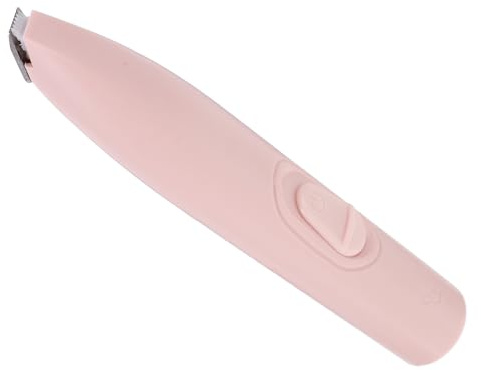 Hundepfotentrimmer Leise, Tragbar, für Hunde und Katzenpflege, Rosa | Abs Gehäuse, Niedrige Vibration, 2 Stück, ohne Batterien, für Haustierbesitzer