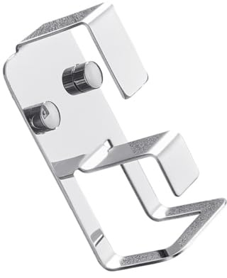 FUNNETOYU Stainless Steel Washbasin Hooks Double Hangers Self-Adhesive Storage Rack Punch Hooks for Bathroom Kitchen Practical Use