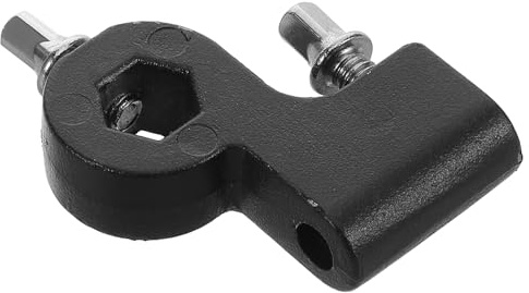 ELAYARD Bassdrum Pedal Schlägelhalterung aus Kunststoff Schwarz mit Stabiler Unterstützung und Verstellbarer Befestigung für Jazz und Marschtrommeln