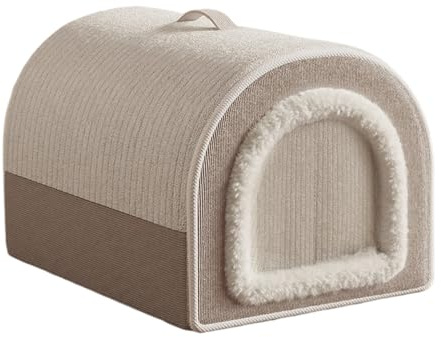 Cuccia per gatti invernale in peluche, cuccia per gatti da interni, lavabile, calda e facile da posizionare, morbida zona per dormire, comoda area di riposo per gattini, cuccioli, soggiorno, camera da