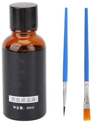 EIMSOAH Liquido Coprente per Vitiligine, Correttore Macchie Bianche 30 Ml Trucco Resistente All'acqua a Lunga Durata, Delicato Sulla Pelle con Contagocce Incluso, per Viso Corpo Piedi