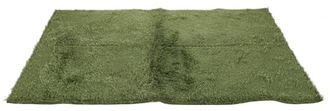 minkissy Tapis de Terrarium pour Tortues et Reptiles en Fibre Verte, Doublure Propre et Étanche, pour Substrat et Décoration de Terrarium