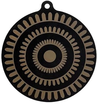 2Pcs Thermochromic Silicone Induction Cooktop Protect Mat,9.45inch Induction Cooktop Protective Cover,Non-Slip Pads to Prevent Pots and Pans from Sliding While Cooking