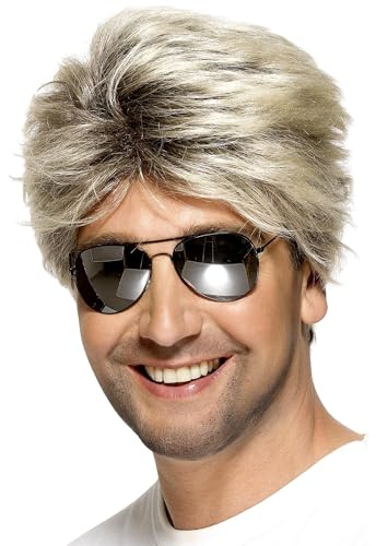 Smiffys 80er Assi Perücke, Blond, Kurz und glatt Halloween