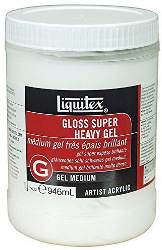 Liquitex 7432 Professional Gloss Super Heavy Gel Medium, 946 ml , White