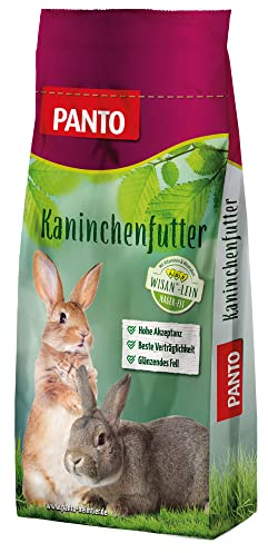PANTO Kräuterkanin (Zucht und Mast) 25kg - Kaninchenfutter für Zucht und Mast, rohfaserreiches Pelletfutter mit Luzernegrünmehl, Vitaminen & Mineralien