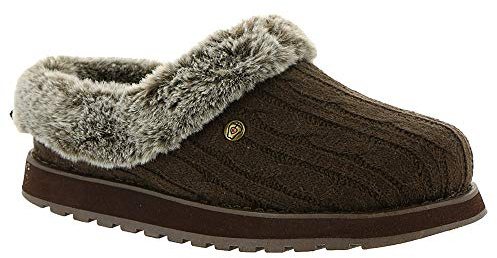 Skechers Keepsakes - Ice Angel, Pantofole Donna, Marrone Chocolate, 38 EU